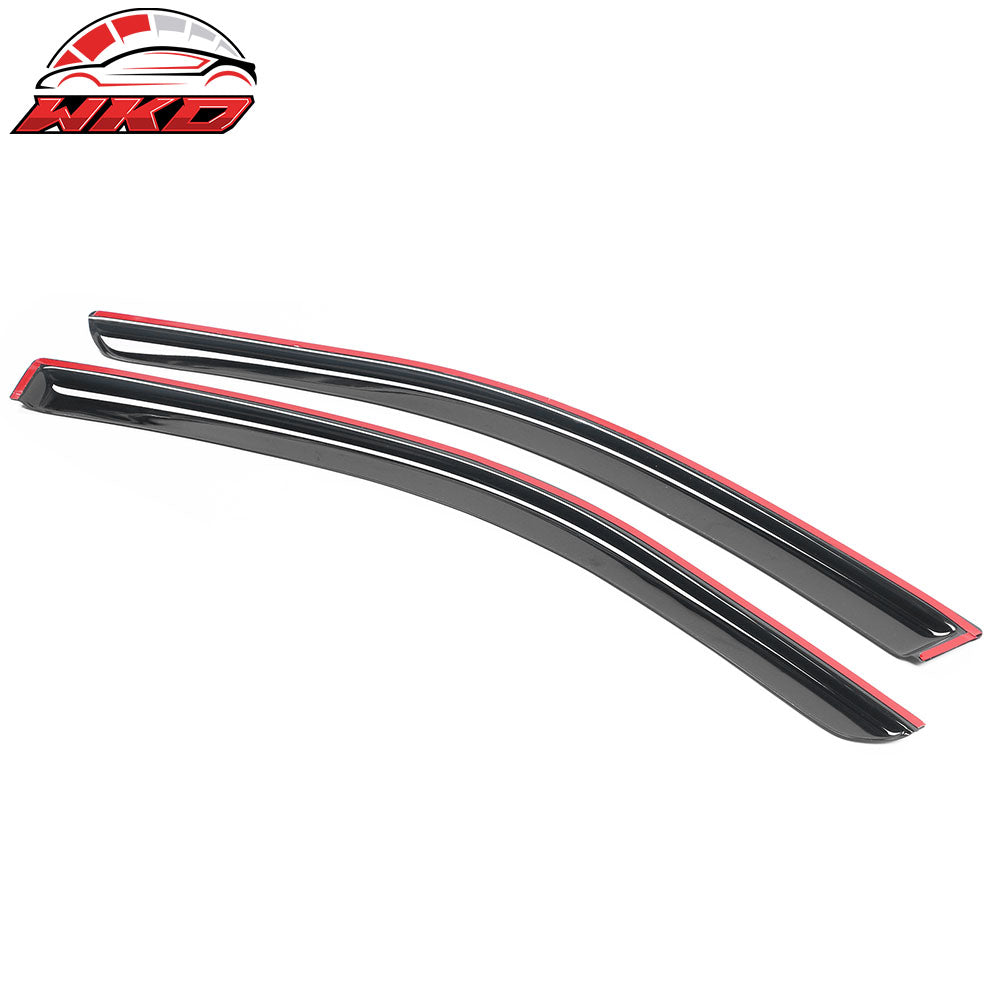 Fits 13-17 Honda Accord Coupe Acrylic Side Window Visors Sun Rain Guard 2Pc Set