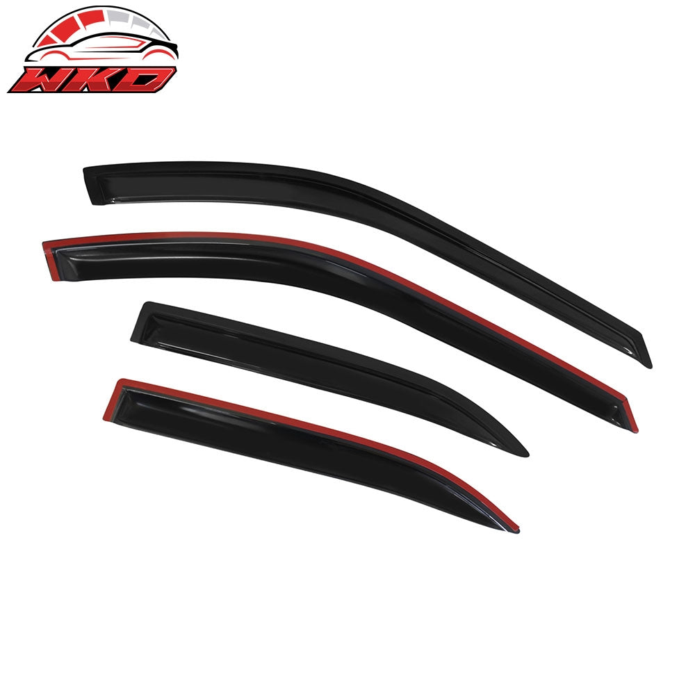 Fits 94-97 Honda Accord Sedan Window Visors Acrylic Sun Vent Rain Shade 4Pc Set