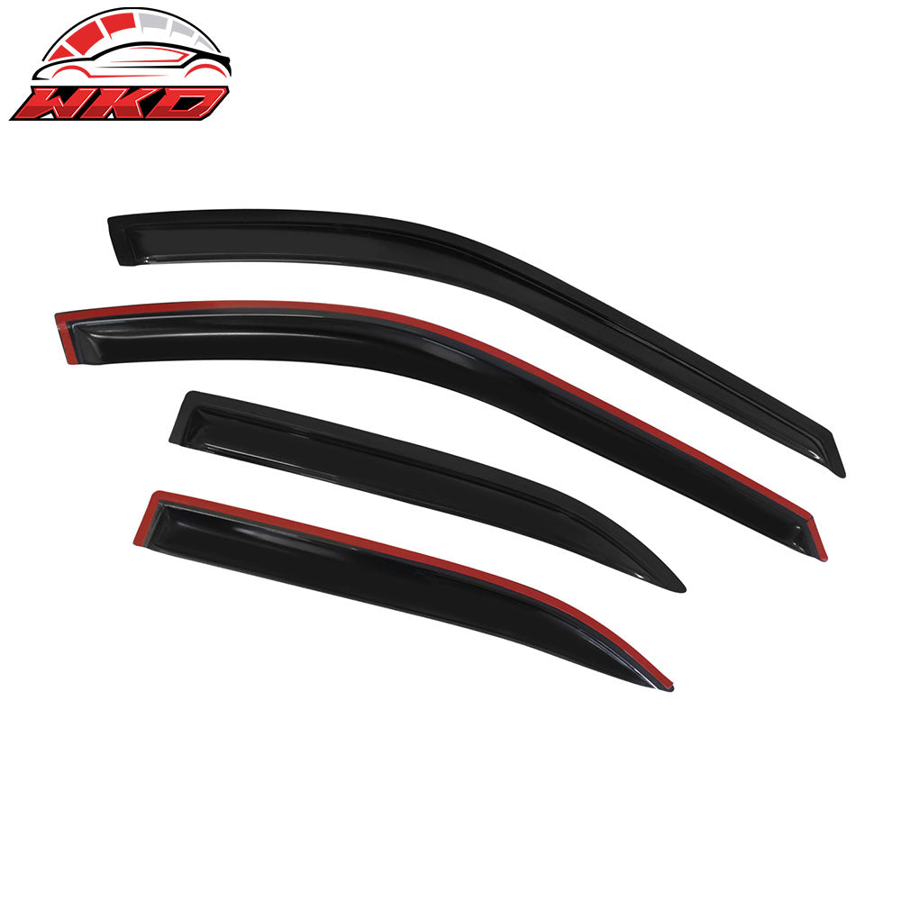 Fits 94-97 Honda Accord Sedan Window Visors Acrylic Sun Vent Rain Shade 4Pc Set