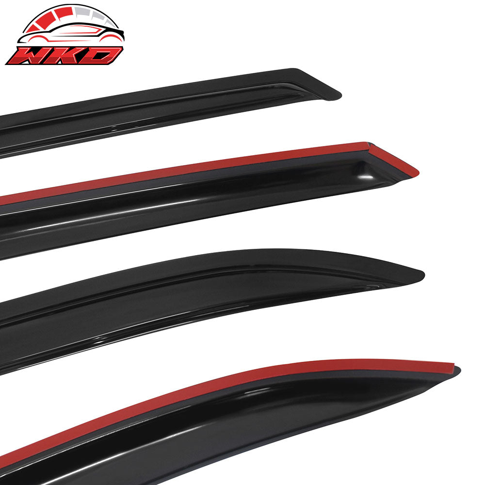 Fits 94-97 Honda Accord Sedan Window Visors Acrylic Sun Vent Rain Shade 4Pc Set