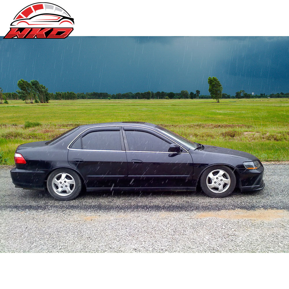 Fits 98-02 Honda Accord 4DR Window Visors Acrylic Sun Rain Guard 4PC Vent Shield