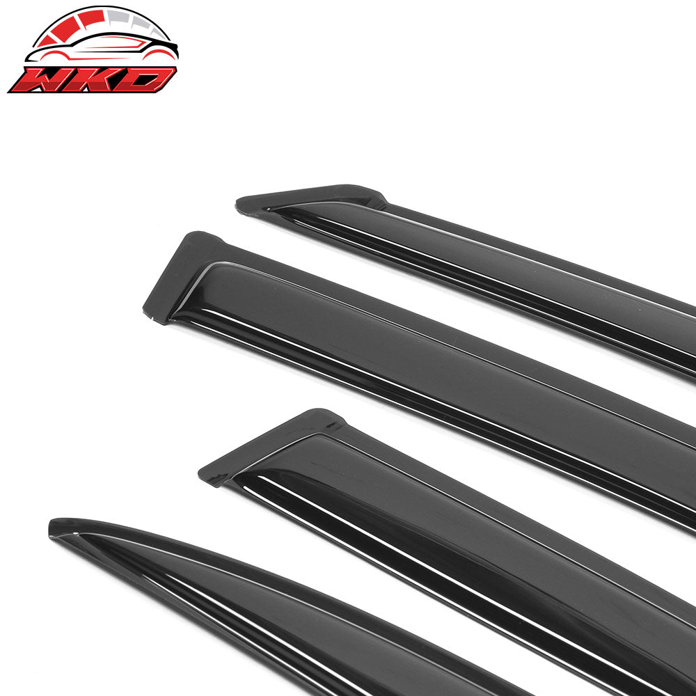 Fits 01-05 Honda Civic Sedan Window Visor Rain Guard Sun Shade Vent Acrylic 4Pcs