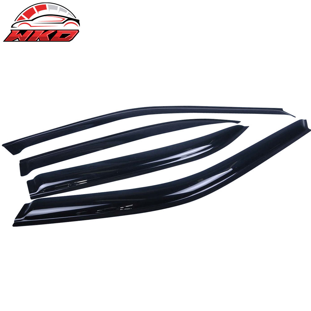 Fits 96-00 Honda Civic Sedan Window Visors Sun Rain Guard Deflector Acrylic 4PC