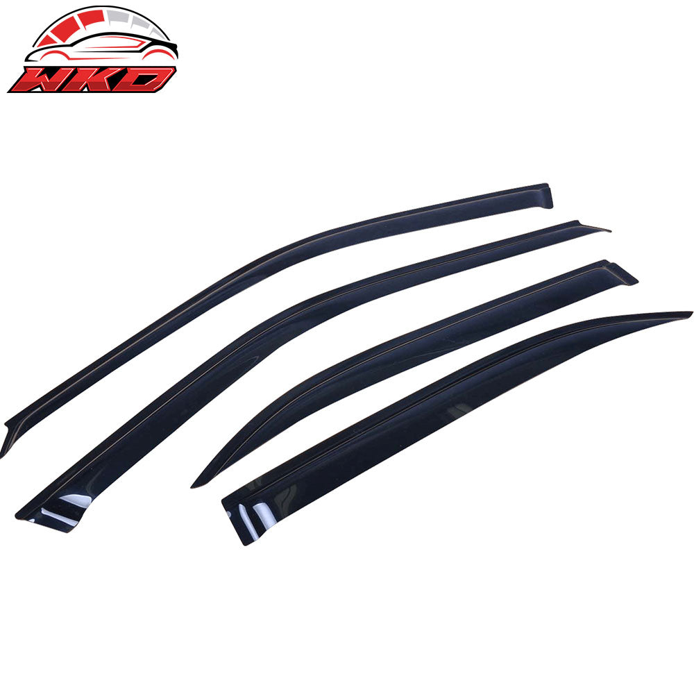 Fits 96-00 Honda Civic Sedan Window Visors Sun Rain Guard Deflector Acrylic 4PC