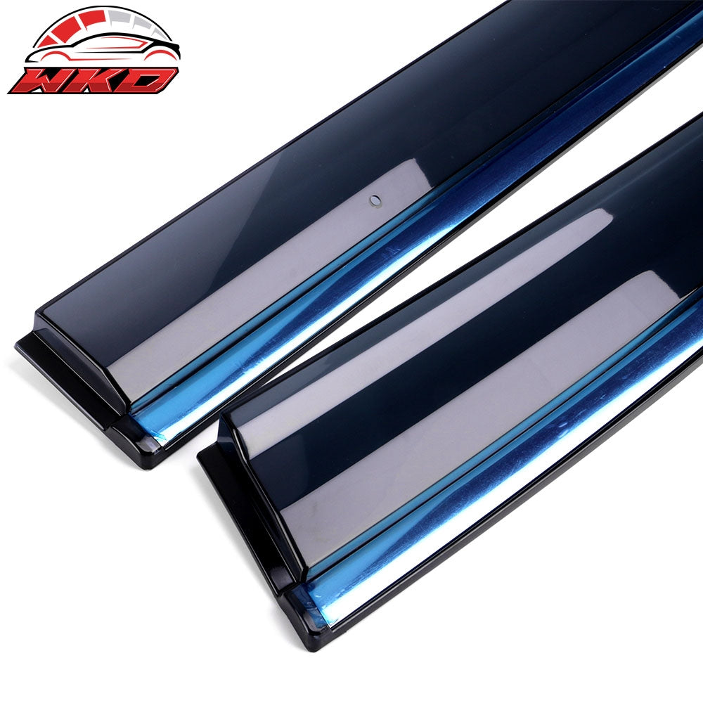 Fits 11-17 Honda Odyssey Polycarbonate Window Visors Shade W/ Chrome Trim 4PCS