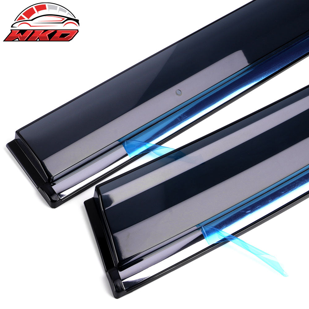 Fits 11-17 Honda Odyssey Polycarbonate Window Visors Shade W/ Chrome Trim 4PCS