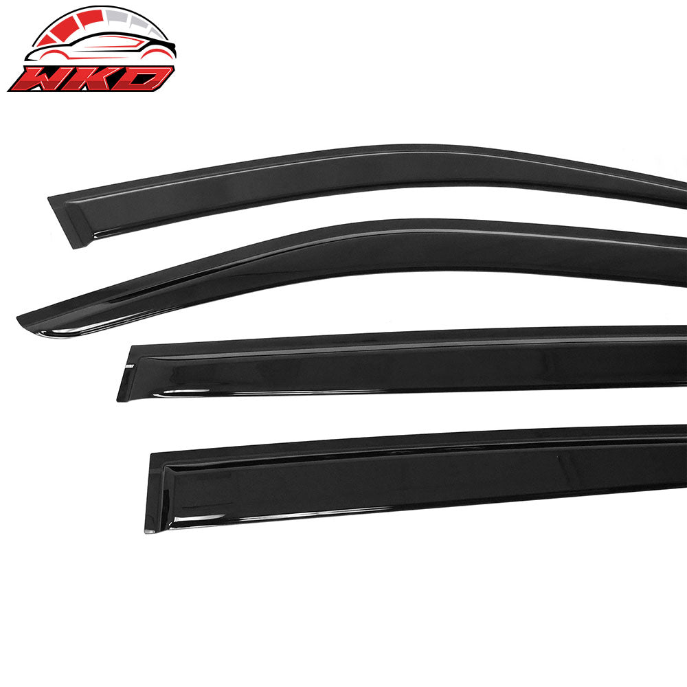 Fits 16-22 Honda Pilot Acrylic Slim Window Visors Rain Guard Vent Sun Shade 4PCS