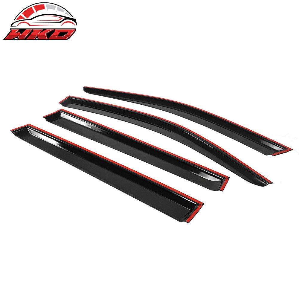 Fits 16-22 Honda Pilot Acrylic Slim Window Visors Rain Guard Vent Sun Shade 4PCS