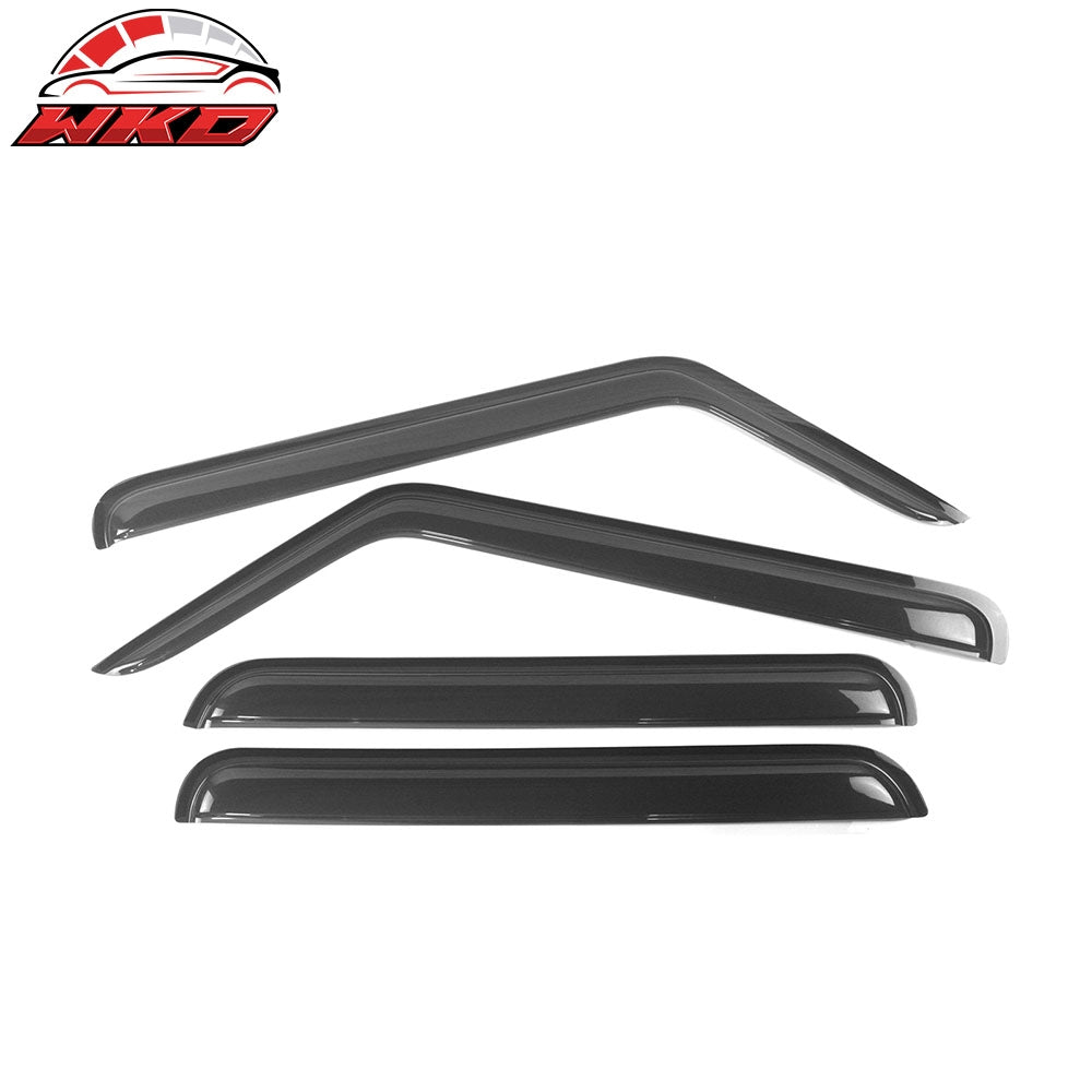 Wholesale 2006-2010 Jeep Commander Slim Style Smoke Windows Visor Rain Guard Acrylic 每 Bulk Orders & Dealer Pricing Available