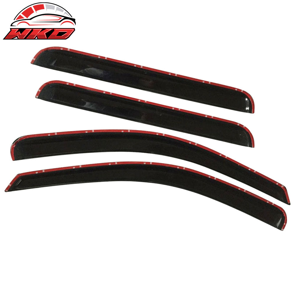 Fits 05-10 Jeep Grand Cherokee Acrylic Slim Style Window Visor 4PC Rain Guard