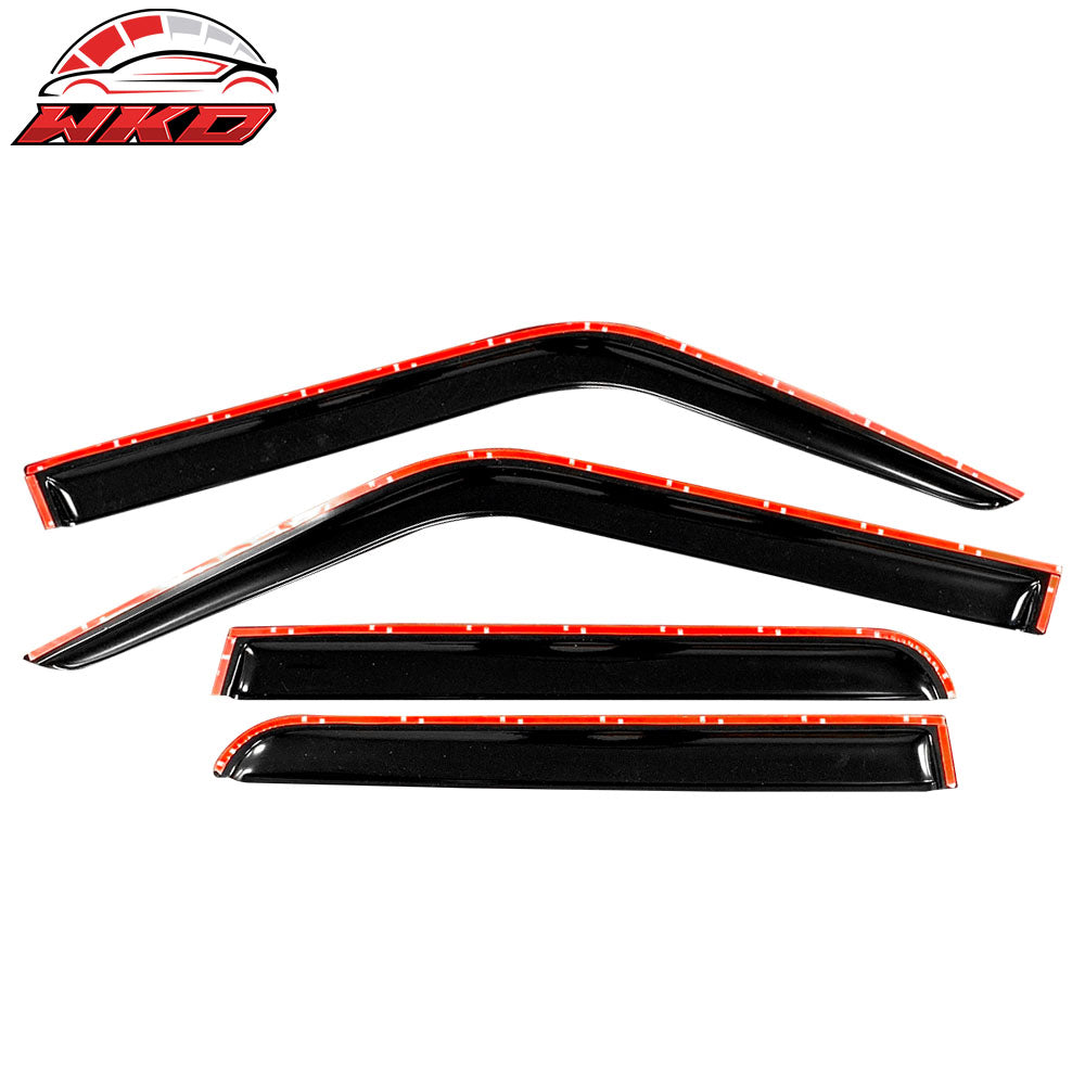 Fits 07-18 Jeep Patriot Window Visors Acrylic Sun Guard Rain Deflector 4Pc Set