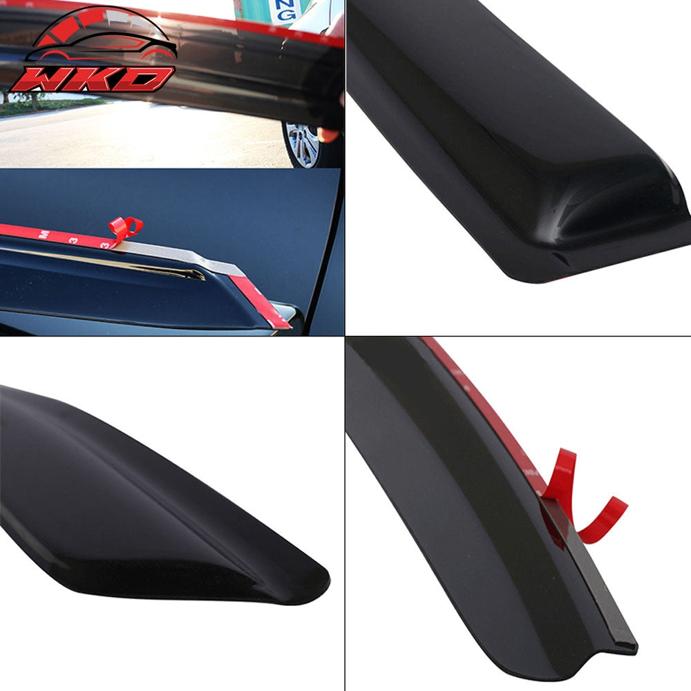 Fits 07-2026 Jeep Wrangler 20-2026 Gladiator Window Visor Sun Rain Guards Vent Shade