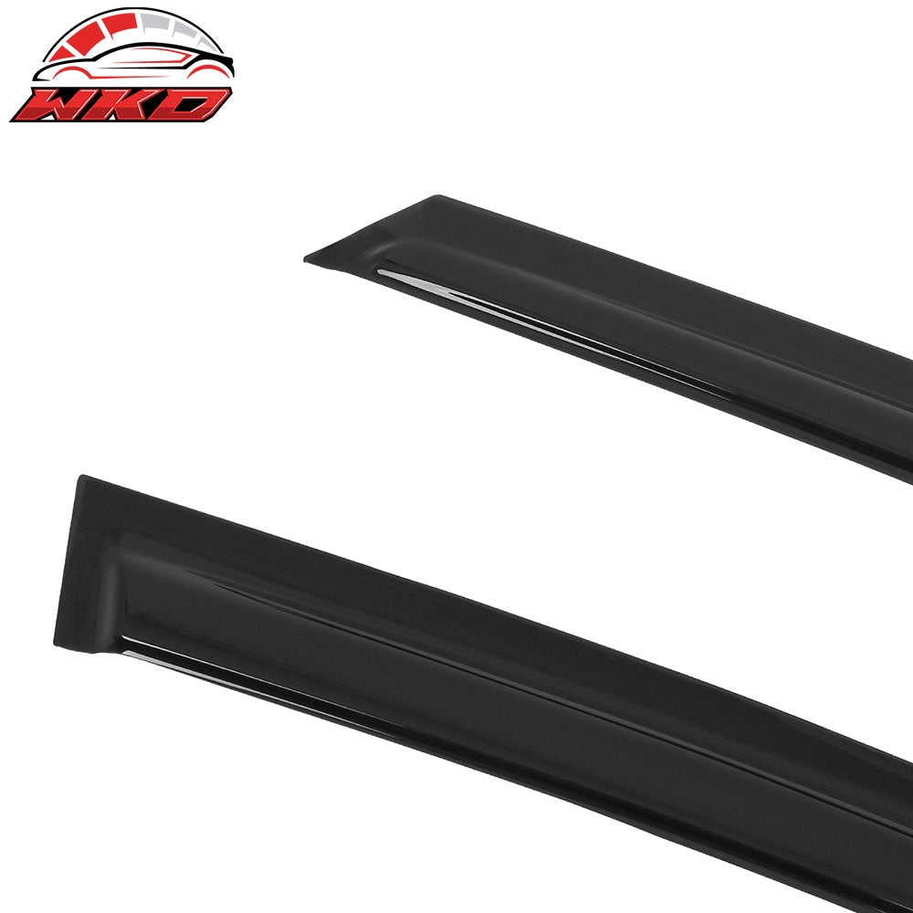 Fits 19-24 Kia Forte Tape on Window Visors Vent Rain Sun Wind Guards Deflectors