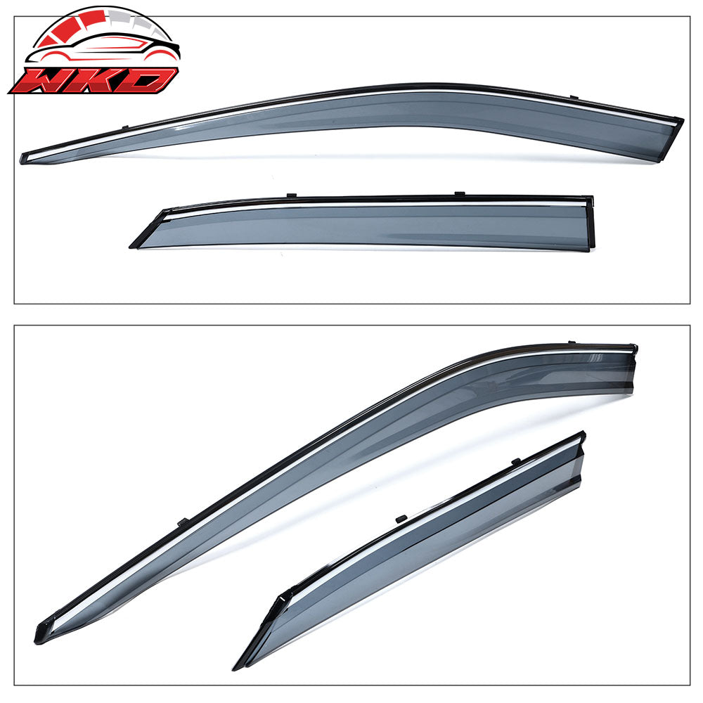 Fits 16-22 Lexus RX350 RX450H AL20 Polycarbonate Window Visor Chrome Trim