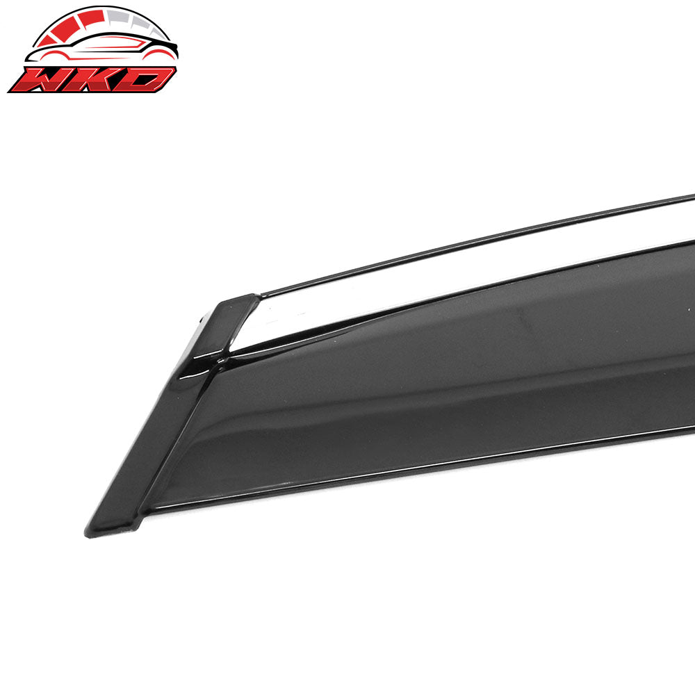 Fits 23-25 Lexus RX350 RX450h Window Visors Acrylic Rain Guards Vent Chrome Trim