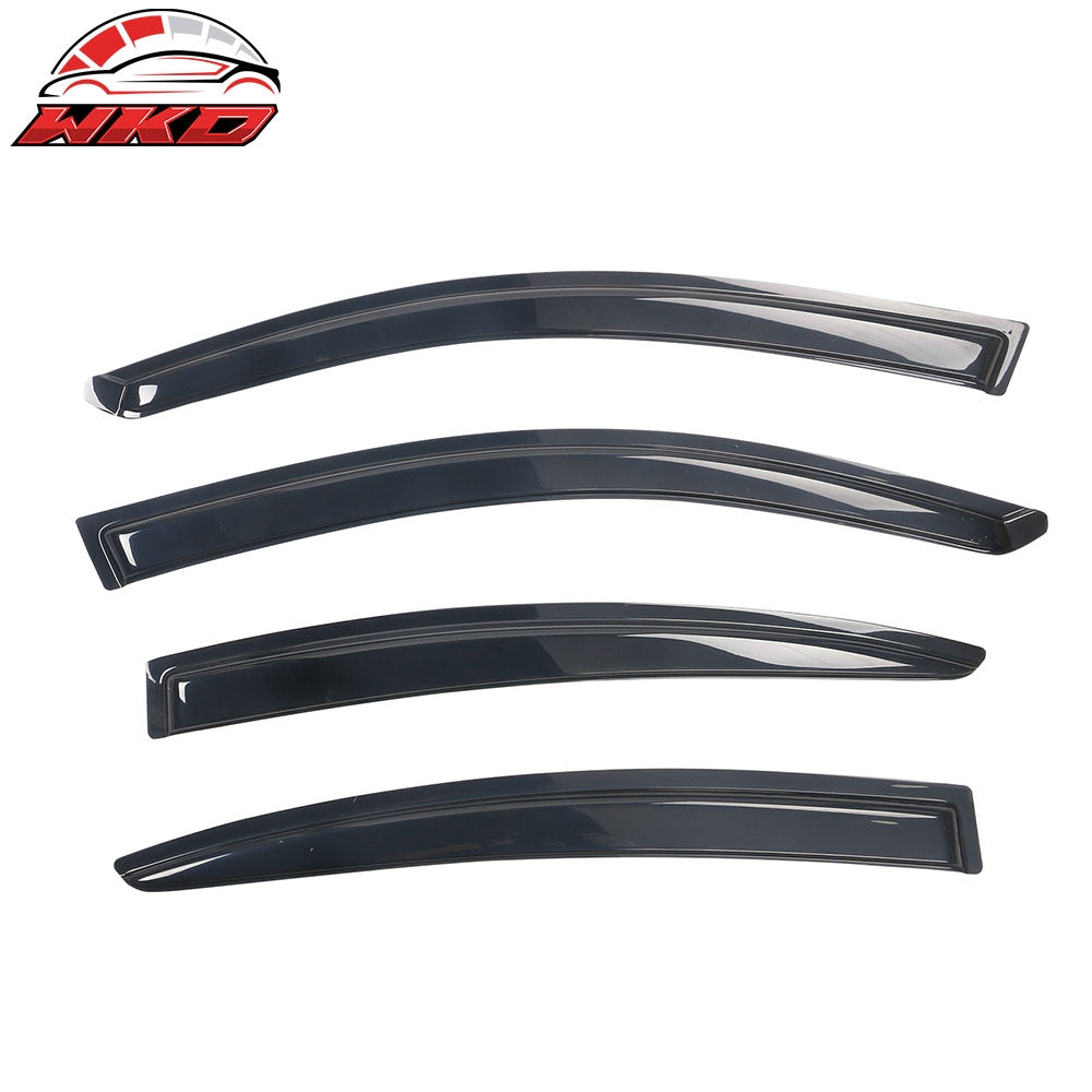 Fits 04-09 Mazda 3 Sedan 4Dr Side Window Visors Acrylic Sun Rain Deflector 4PCS