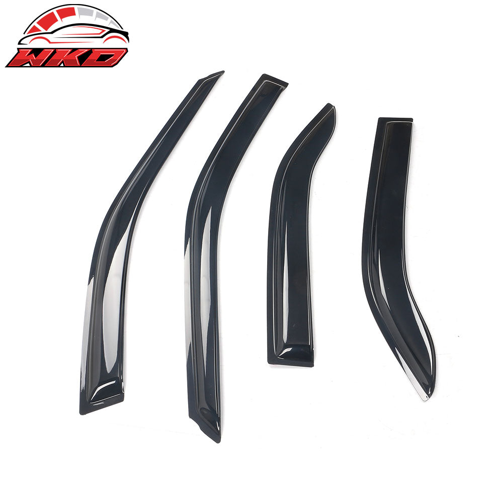 Fits 97-01 Mitsubishi Mirage Sedan Tape-On Window Visors Sun Rain Deflectors 4PC