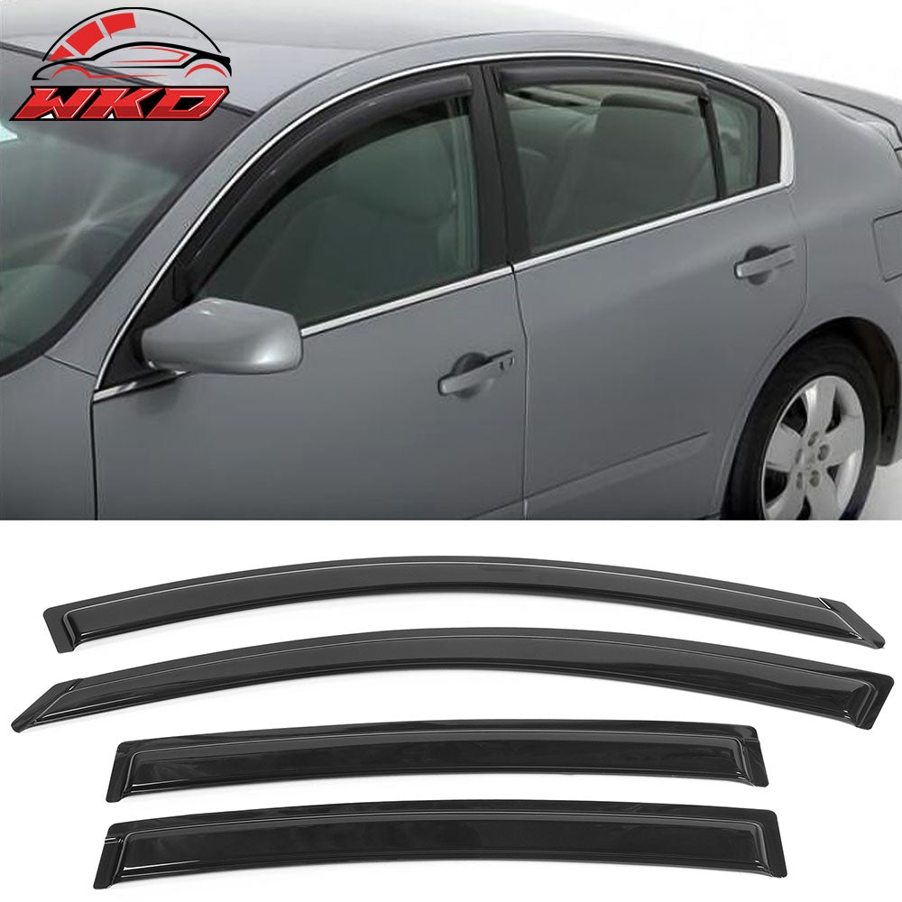 Fits 07-12 Nissan Altima L32A 4DR Window Visor Vent Rain Guard Shade Deflector