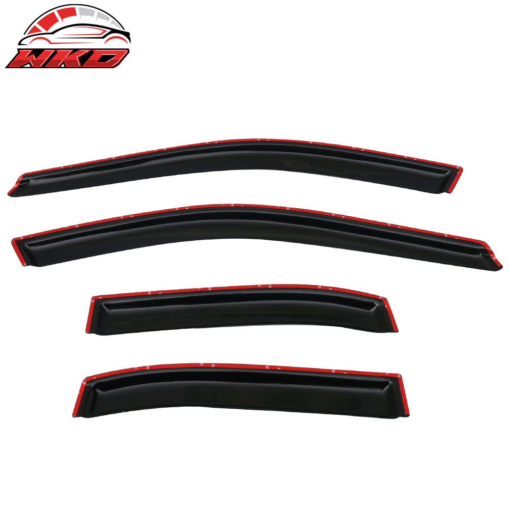 Fits 98-01 Nissan Altima Tape-On Window Visors Sun Rain Guards Deflectors 4PCS