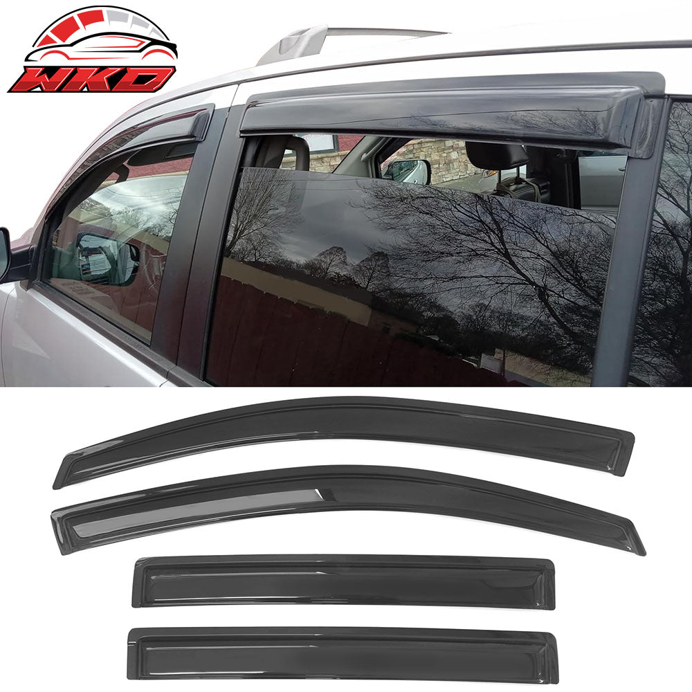 Fits 04-16 Nissan Armada 04-10 Infiniti QX56 Window Visors Acrylic 4Pc Set