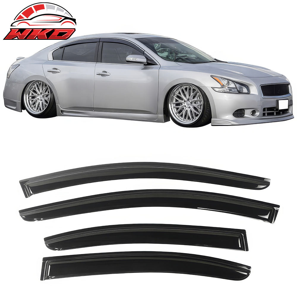 Fits 09-15 Nissan Maxima Acrylic Window Visors Rain Sun Guard Deflector 4PC Set