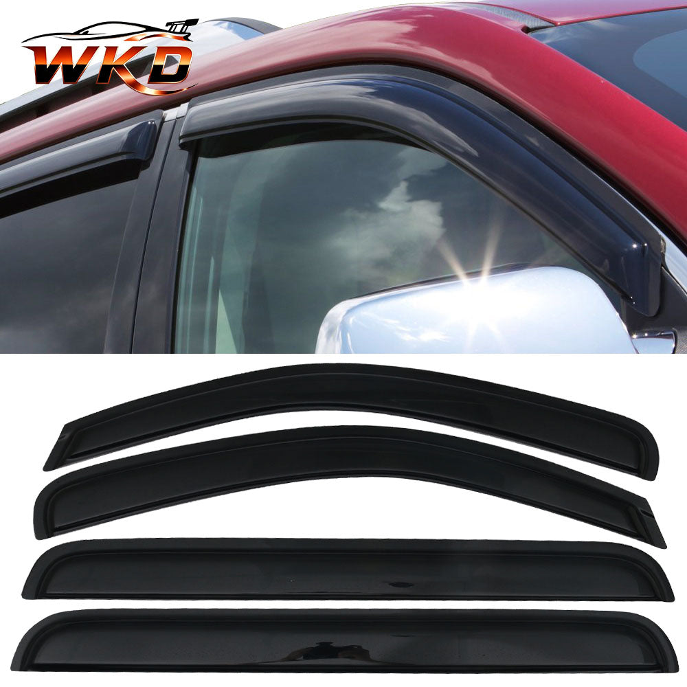 Fits 05-12 Nissan Pathfinder Acrylic Window Visors Vent Rain Guard 4PCS Set
