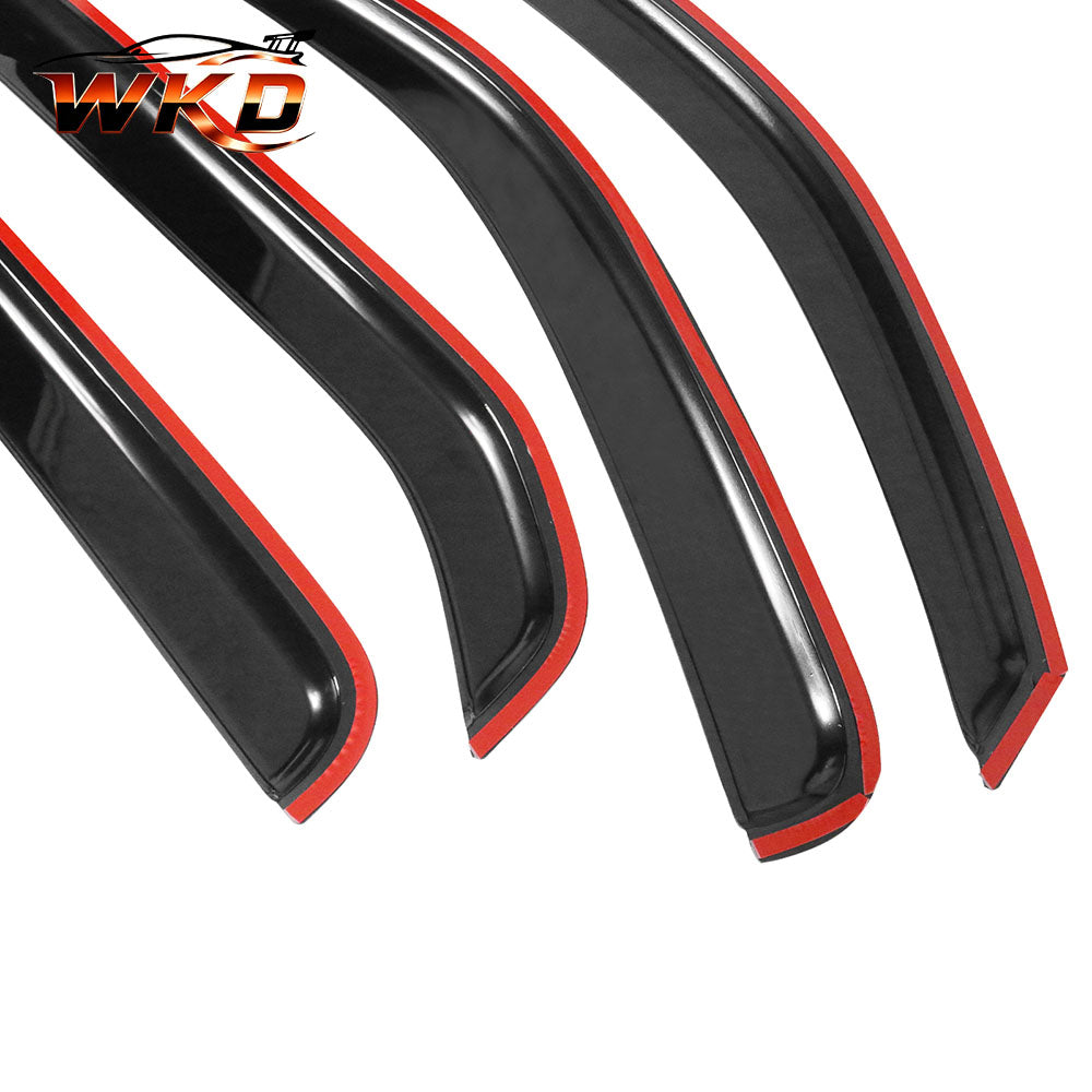 Fits 05-16 Nissan Xterra N50 Acrylic Window Visors Rain Deflector Guard 4Pc Set