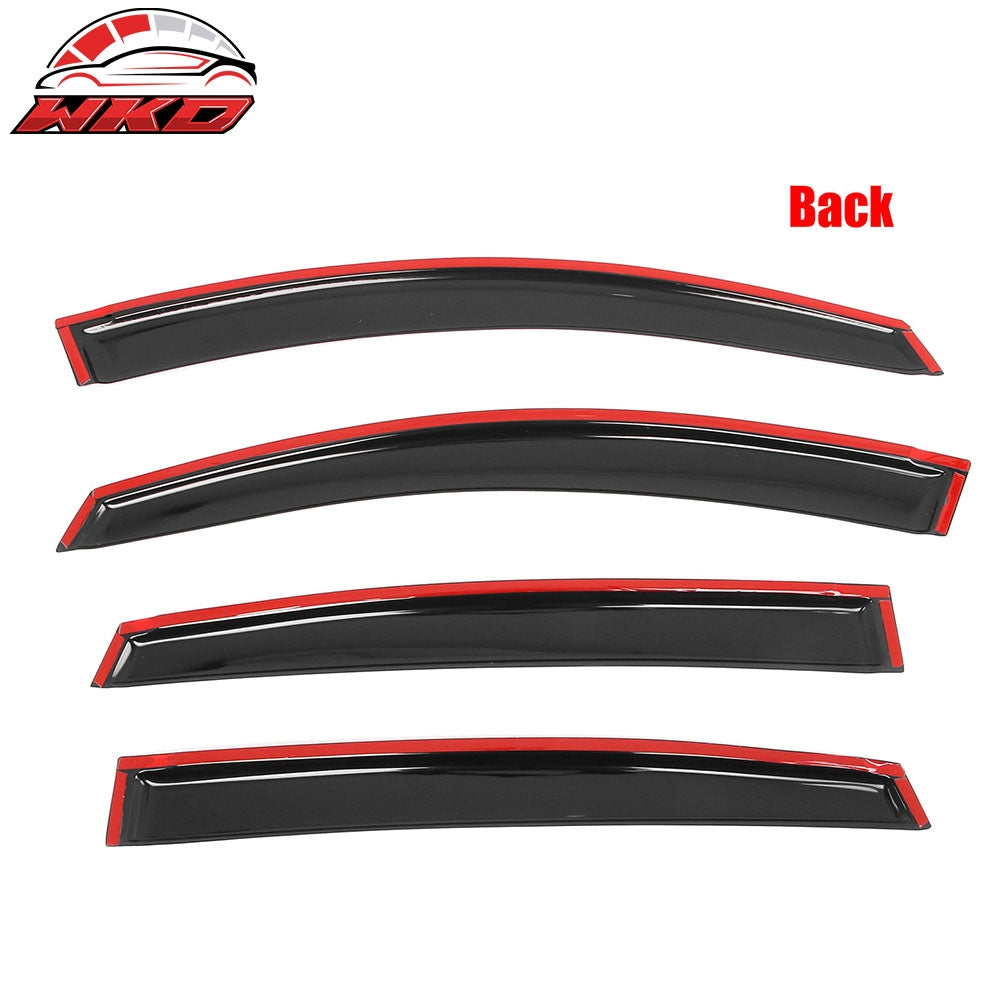 Fits 18-23 Subaru Crosstrek & 17-23 Impreza Hatchback Tape on Window Visor Guard