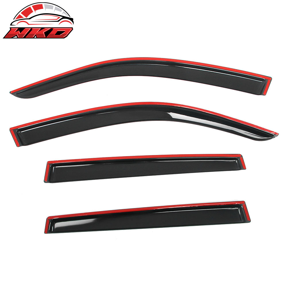 Fits 19-24 Subaru Forester Tape on Window Visors Vent Rain Sun Guards Deflectors