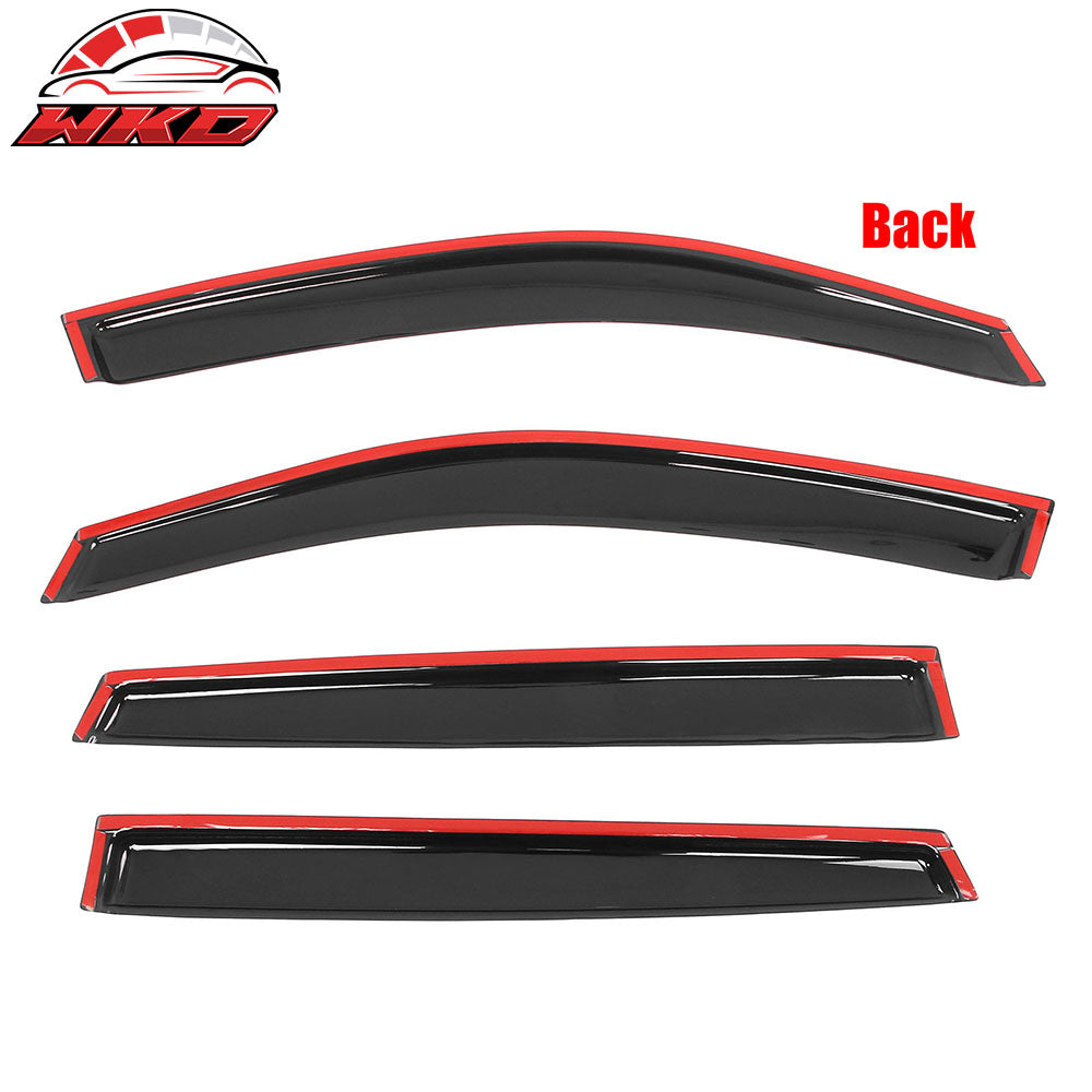 Fits 20-25 Subaru Outback Tape on Window Visors Vent Rain Sun Guards Deflectors