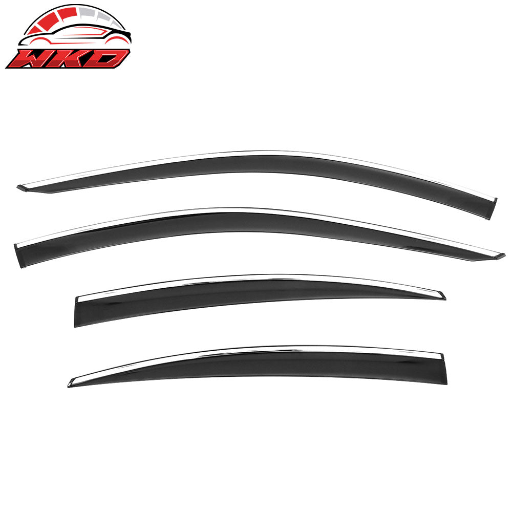 Wholesale 25-26 Toyota Camry Window Visors Vent Rain Sun Guards W/Chrome Trim Tape-On