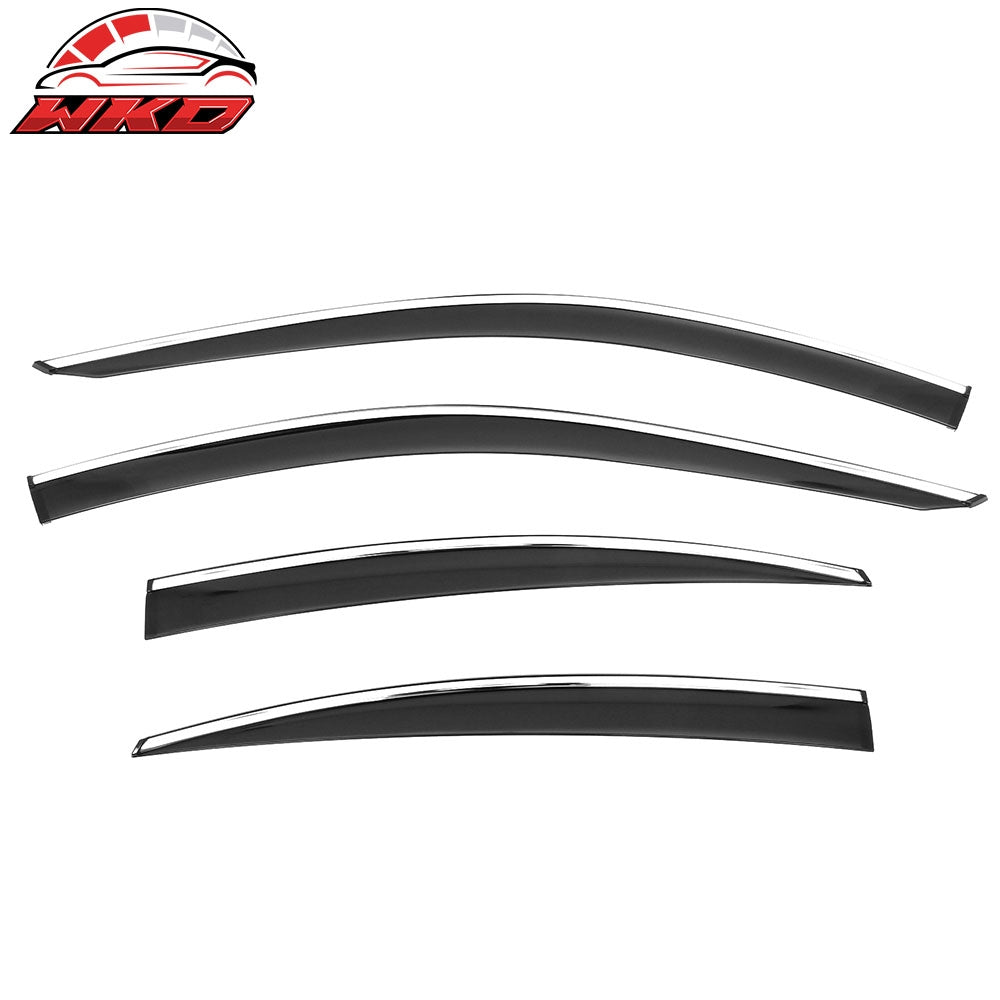 Wholesale 25-26 Toyota Camry Window Visors Vent Rain Sun Guards W/Chrome Trim Tape-On