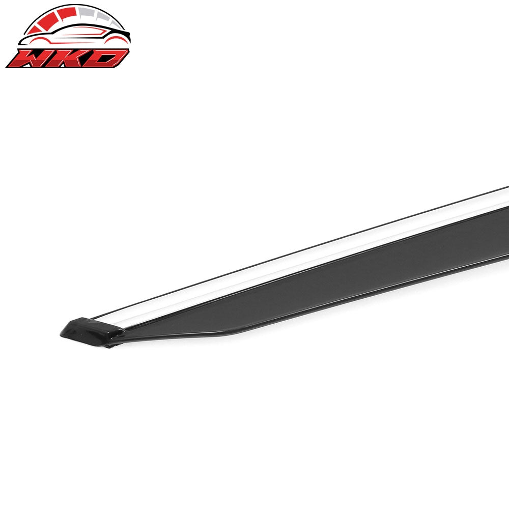Fits 25-26 Toyota Camry Window Visors Vent Rain Sun Guards W/Chrome Trim Tape-On