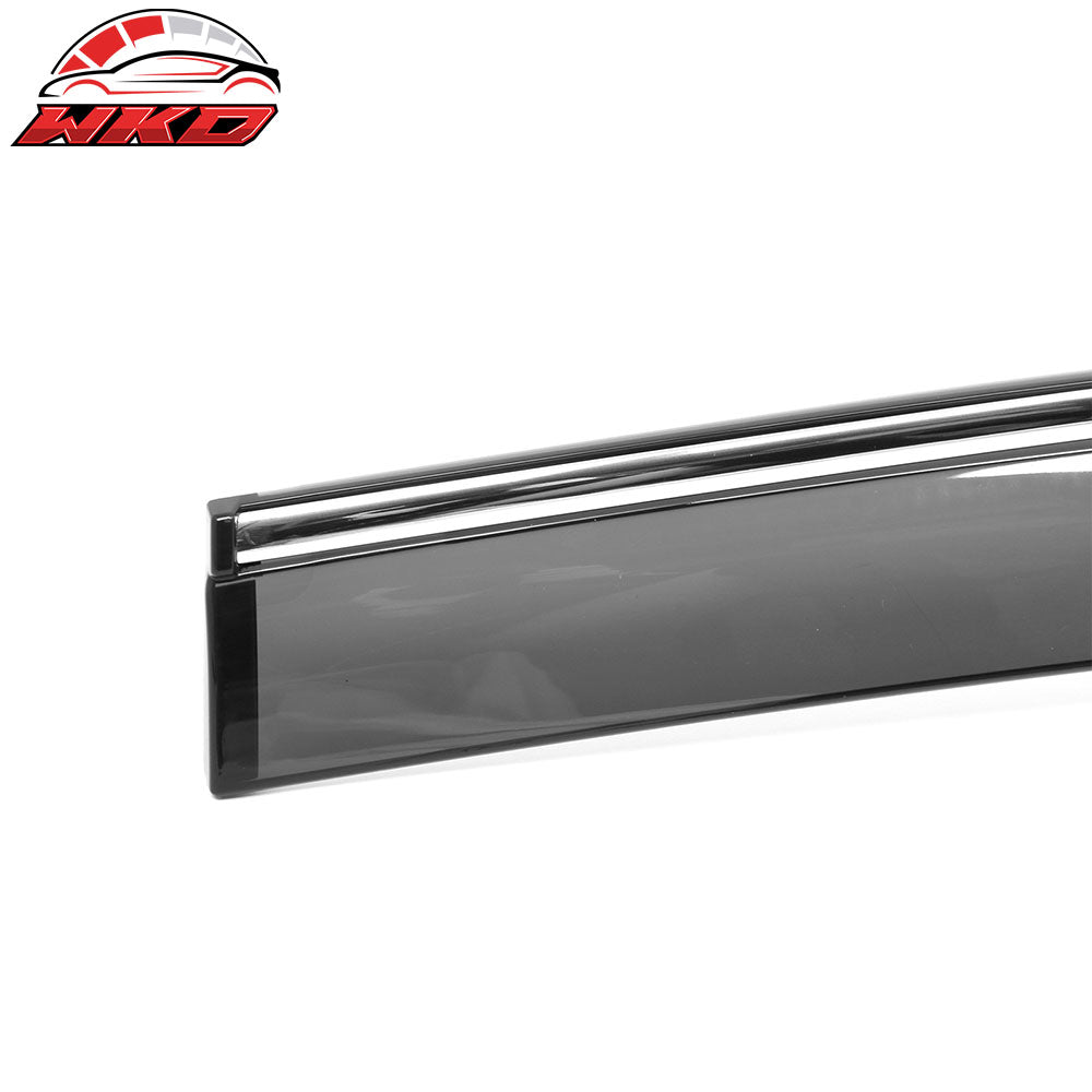Fits 25-26 Toyota Camry Window Visors Vent Rain Sun Guards W/Chrome Trim Tape-On