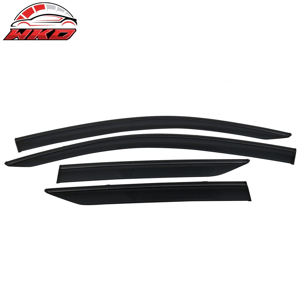 Wholesale 17-22 Toyota C-HR CHR Window Visors Vent Rain Guards W/Black Chrome Trim PC