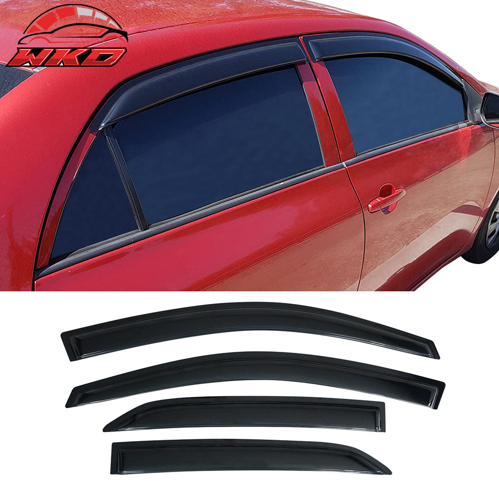 Fits 09-13 Toyota Corolla Acrylic Window Visor Vent Shade Sun Rain Guard 4PC Set