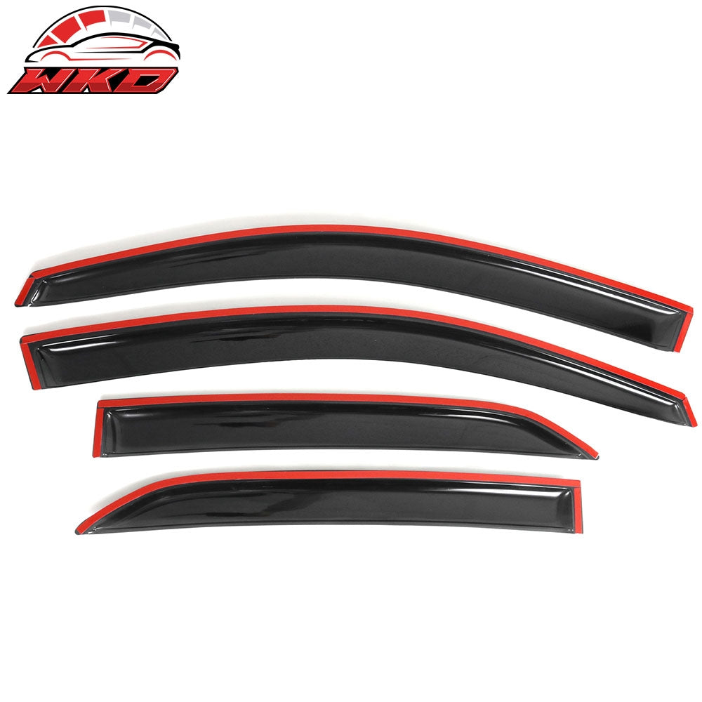 Fits 09-13 Toyota Corolla Acrylic Window Visor Vent Shade Sun Rain Guard 4PC Set
