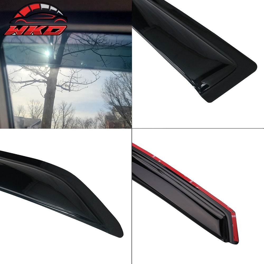 Fits 09-13 Toyota Corolla Acrylic Window Visor Vent Shade Sun Rain Guard 4PC Set