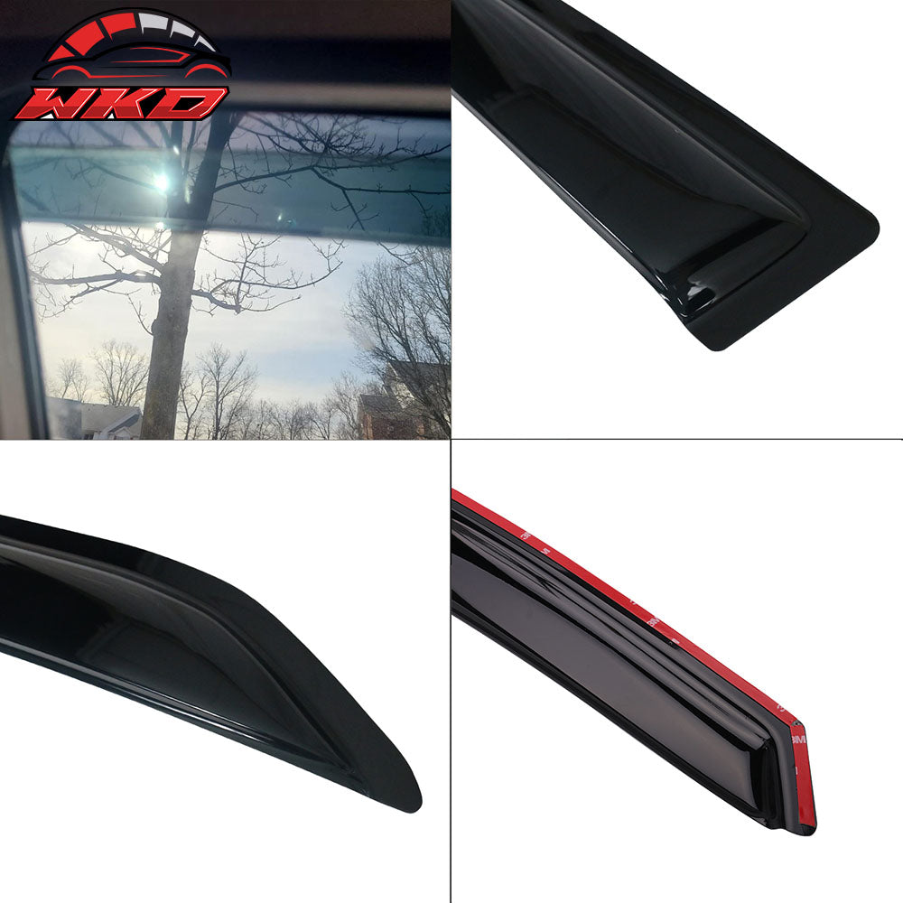 Fits 09-13 Toyota Corolla Acrylic Window Visor Vent Shade Sun Rain Guard 4PC Set