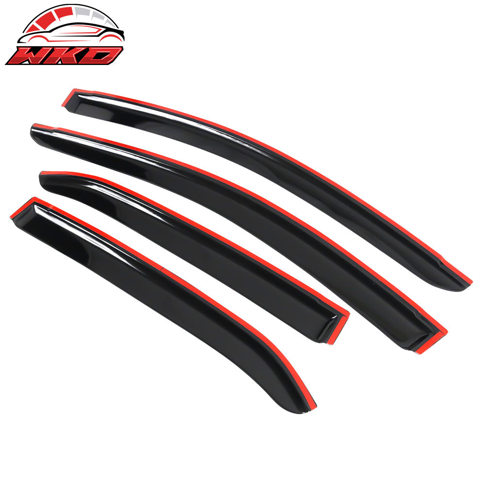 Fits 14-19 Toyota Corolla Sedan Acrylic Window Visors Wind Deflector 4Pc Set