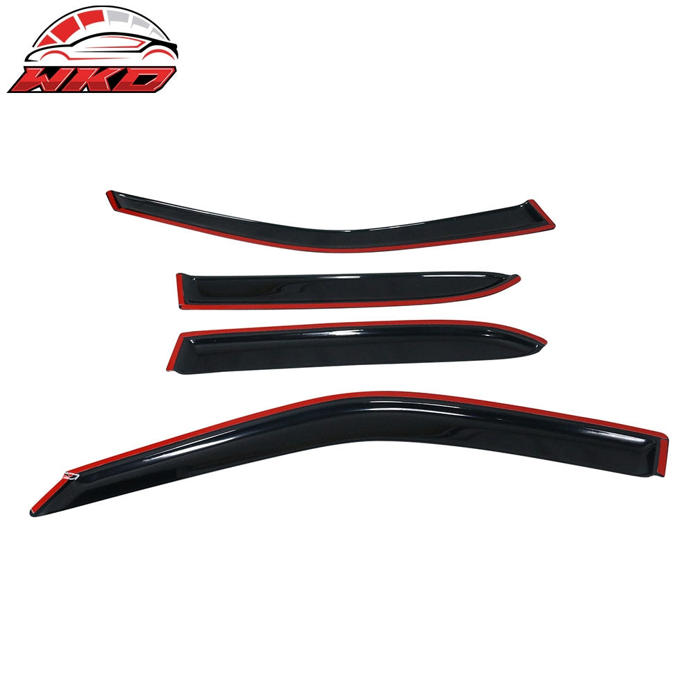 Fits 98-02 Toyota Corolla Window Visors Acrylic Sun Rain Deflector Guard 4Pc Set