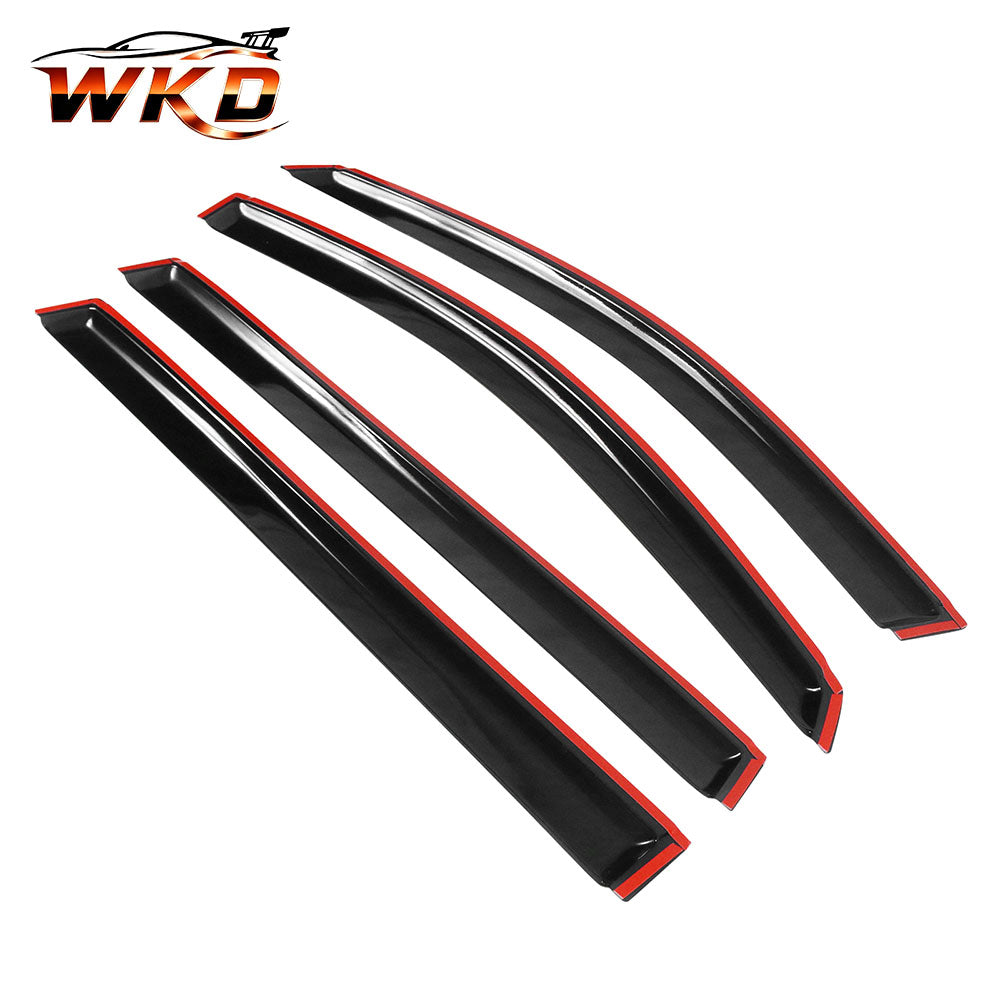 Fits 04-10 Toyota Sienna Window Visors Acrylic Sun Guard Rain Deflectors 4PC Set