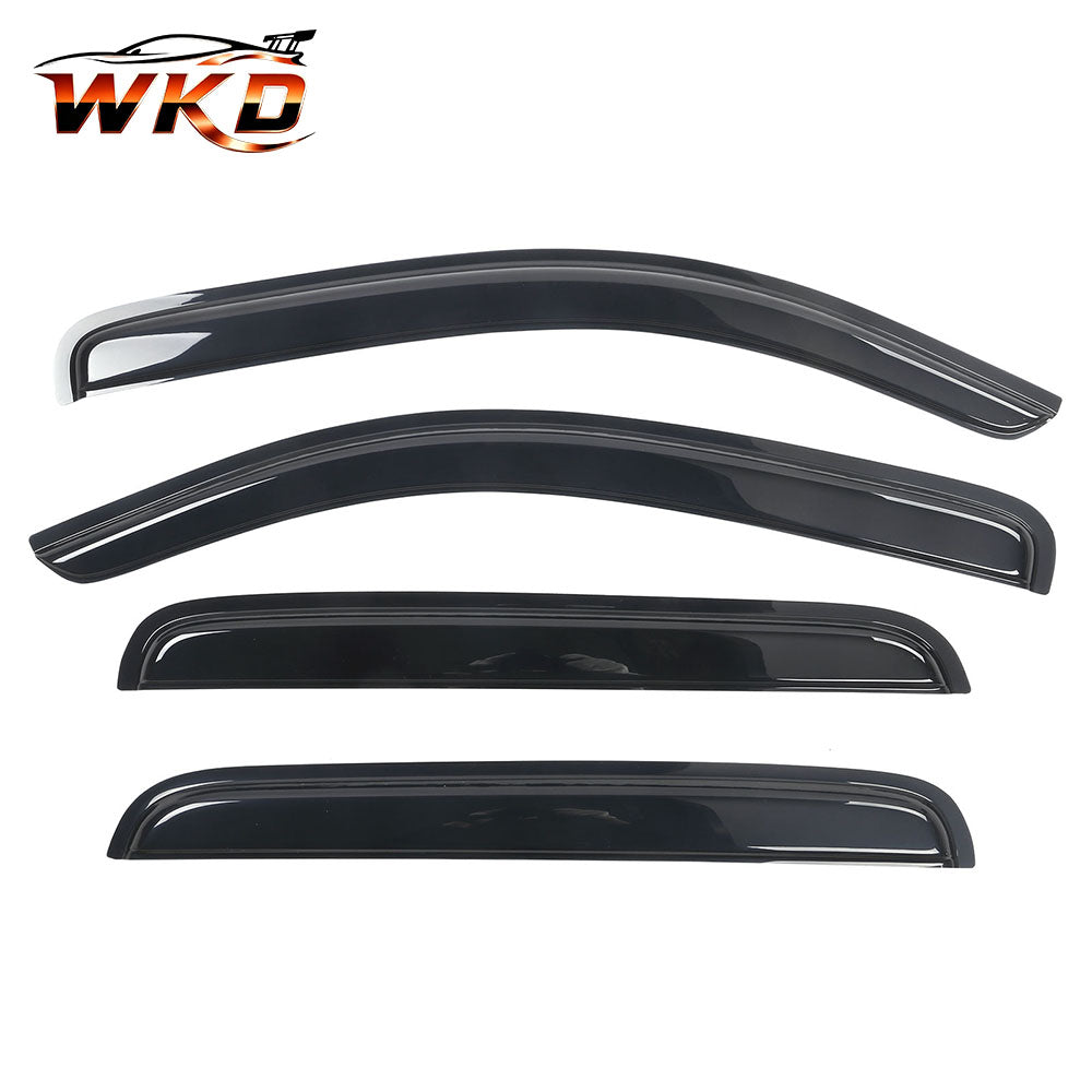 Wholesale 2005-2015 Toyota Tacoma Slim Style Smoke Tinted Visor Windows Acrylic - Bulk Orders & Dealer Pricing Available
