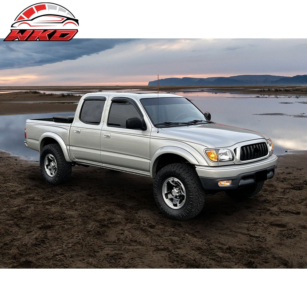 Fits 01-04 Toyota Tacoma Crew Cab Window Visors Rain Guard Deflector Acrylic 4Pc