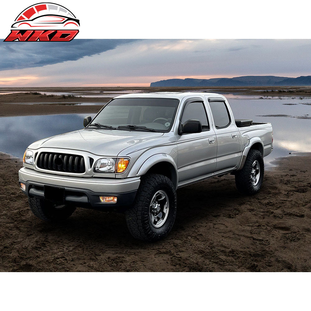 Fits 01-04 Toyota Tacoma Crew Cab Window Visors Rain Guard Deflector Acrylic 4Pc