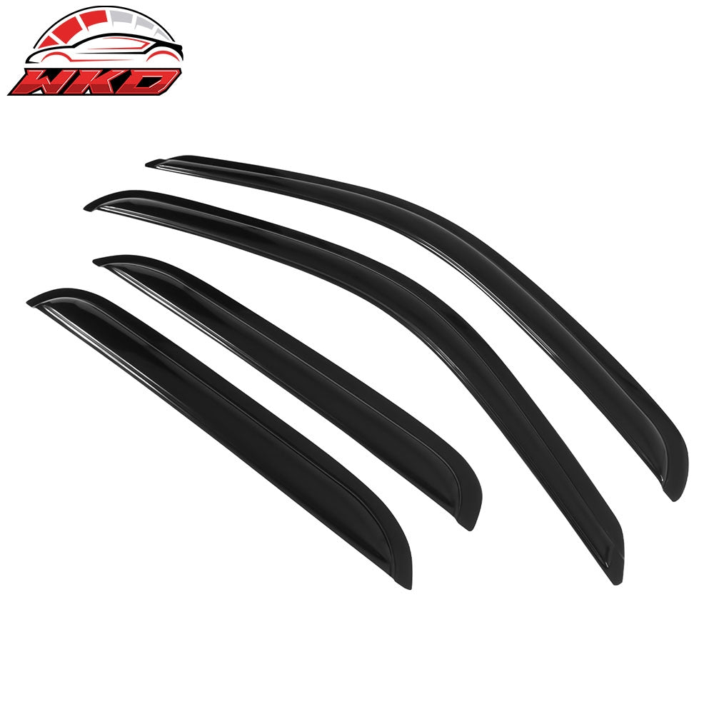 Fits 01-04 Toyota Tacoma Crew Cab Window Visors Rain Guard Deflector Acrylic 4Pc