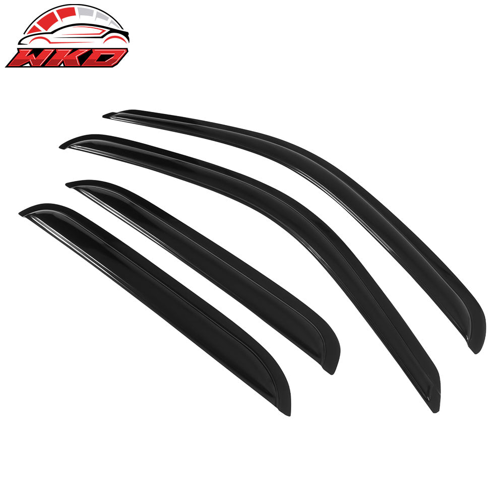 Fits 01-04 Toyota Tacoma Crew Cab Window Visors Rain Guard Deflector Acrylic 4Pc
