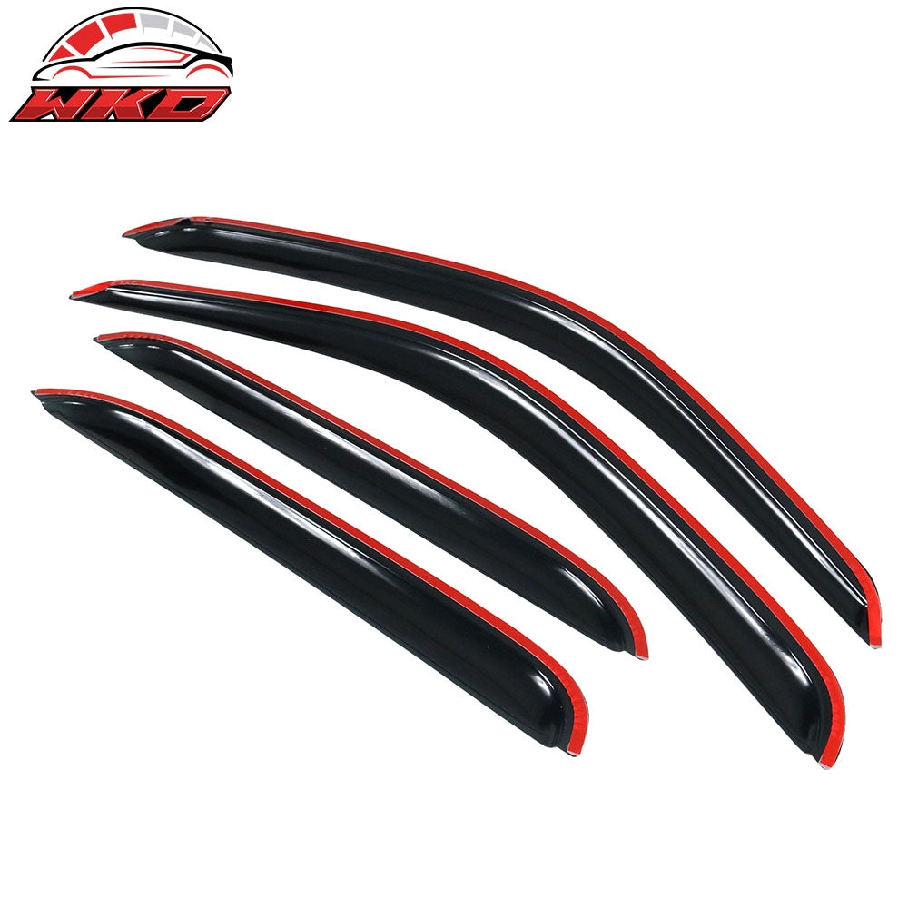Fits 01-04 Toyota Tacoma Crew Cab Window Visors Rain Guard Deflector Acrylic 4Pc