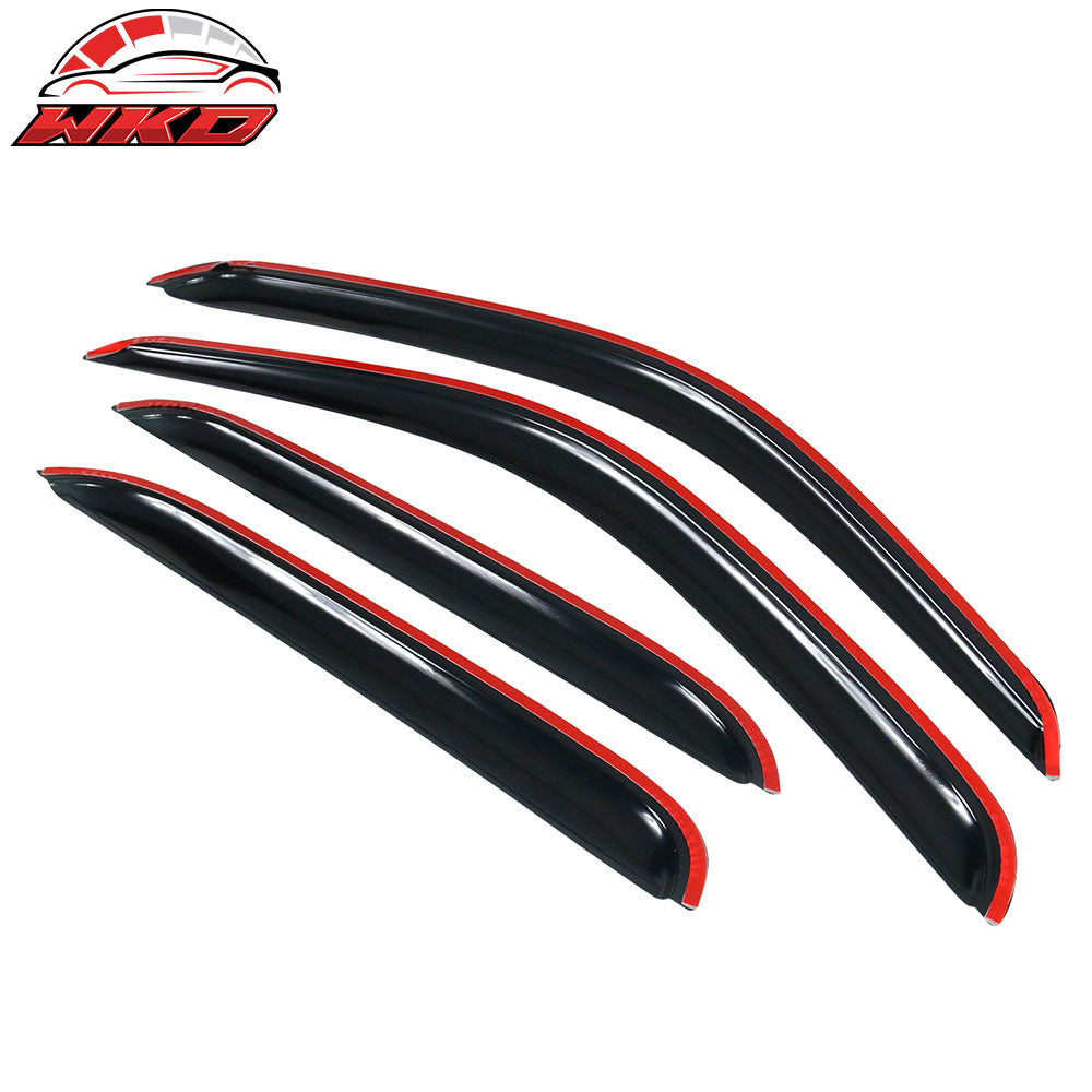 Fits 01-04 Toyota Tacoma Crew Cab Window Visors Rain Guard Deflector Acrylic 4Pc
