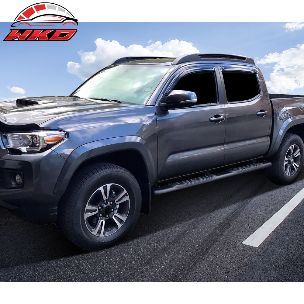 Fits 16-23 Toyota Tacoma Double/Crew Cab N300 4PCS Window Visors Vent Rain Guard